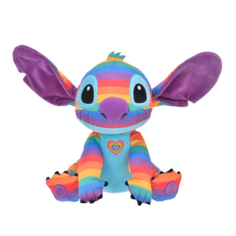Disney Pride Collection 2023 Rainbow Stitch Plush Multicolor Authentic